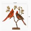 🔥Metal Hand Painted Cardinals on Flowering Dogwood Garden Art-𝗕𝗨𝗬 𝟯 𝗚𝗘𝗧 𝗘𝗫𝗧𝗥𝗔 𝟭𝟬% 𝗢𝗙𝗙