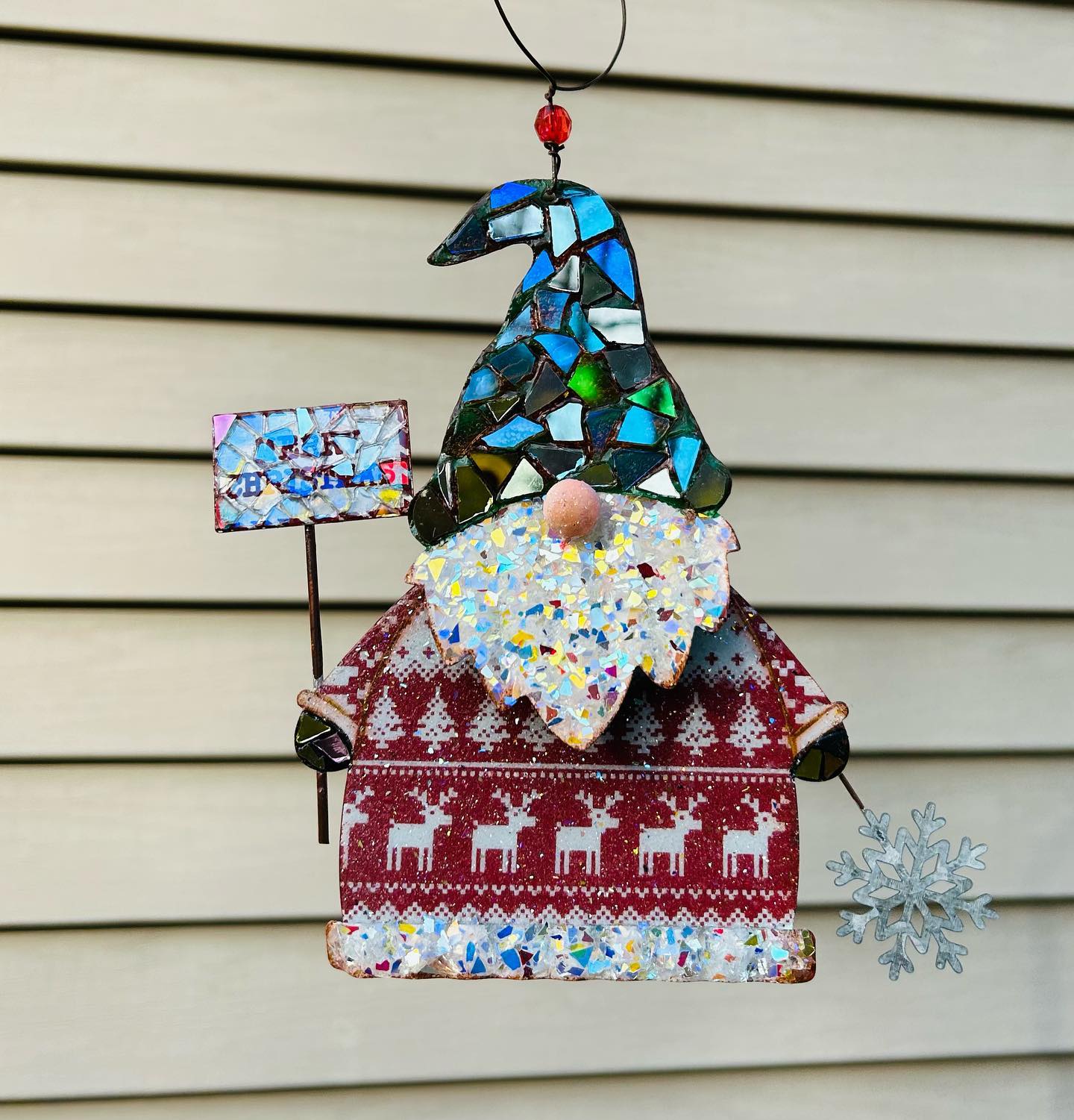 🌲Early Christmas Special 49% OFF-🎅Christmas Gnome SunCatcher - Handmade Home Decor