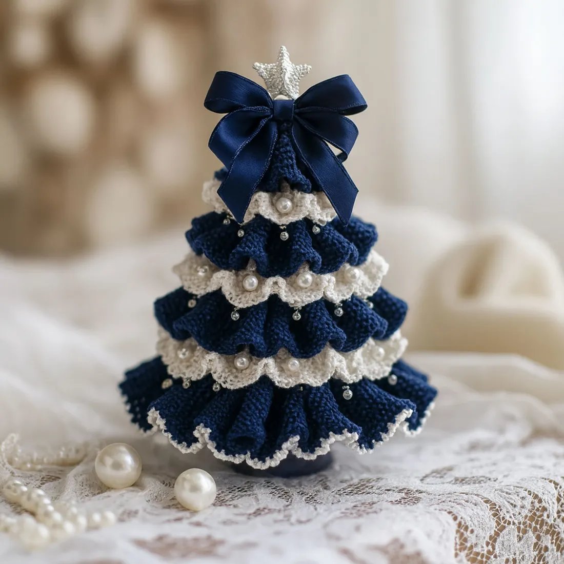 DIY Crochet Christmas Tree Kit – Handmade Holiday Decoration Set🎄