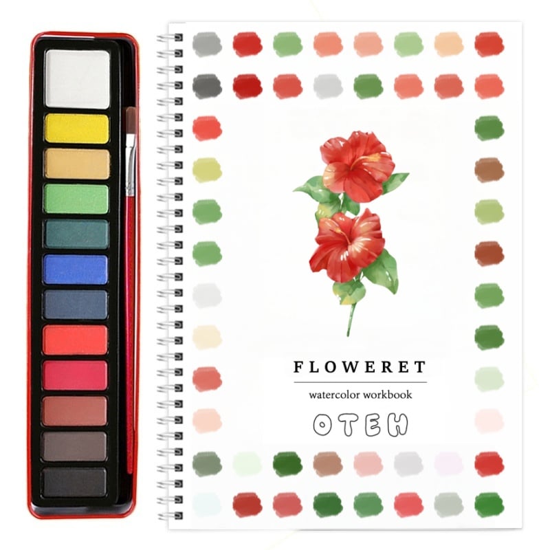 🎁Last Day Promotion 70% OFF💕 Watercolor Workbook🖼️Beginner-Friendly