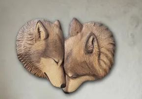 🔥Handcrafted - Wooden Wolf Carvings Wall Art