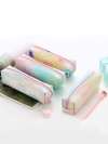 Letter Print Colorful Pencil Case 1pc