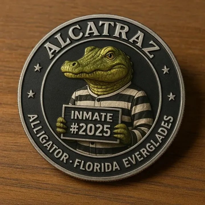 🏆Flash Sale 60% OFF - 🗽🐊Alligator Alcatraz Humor Collectible Coin