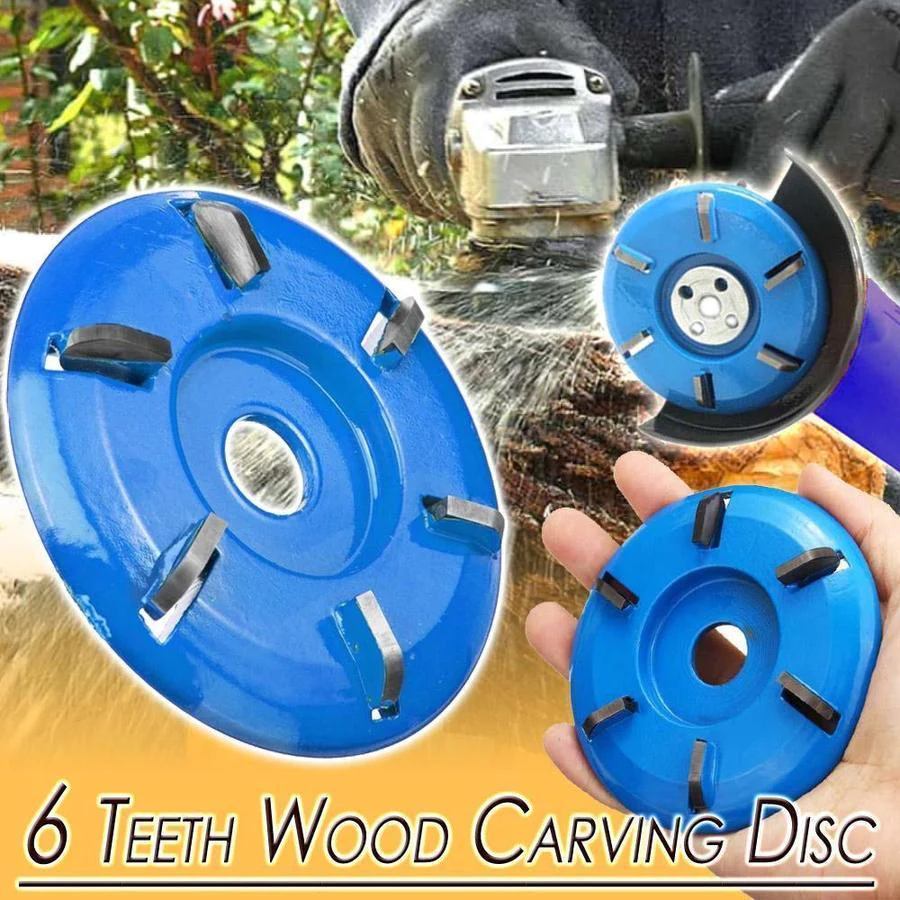 (🌲Early Christmas Sale- 50% OFF) 6 Teeth Wood Carving Disc - Buy 2 Free Shipping