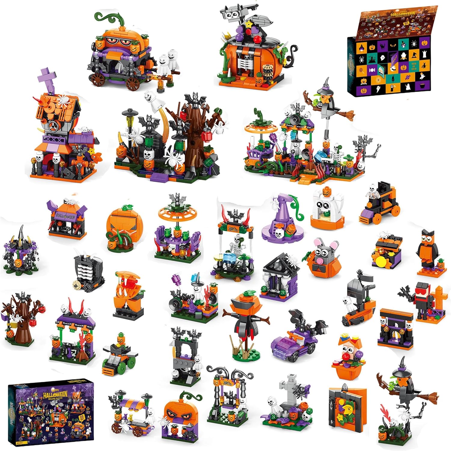 🔥2025 Halloween Advent Calendar Building Block Gift
