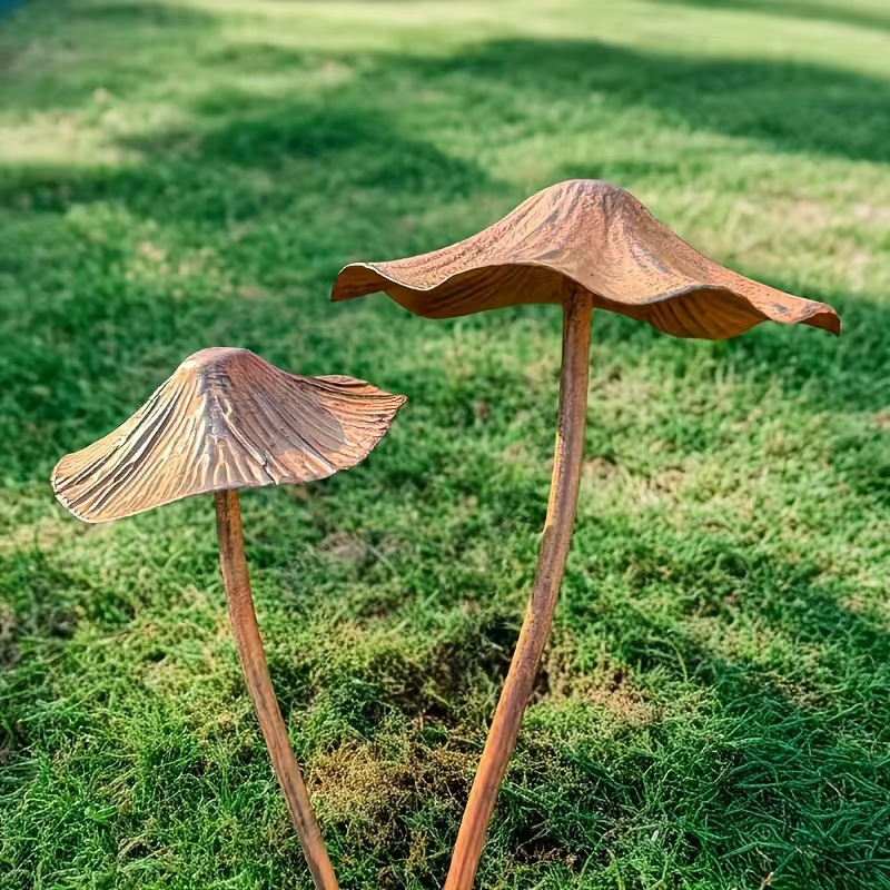 🍄 Whimsical Garden Art | Handcrafted Mushroom Sculpture