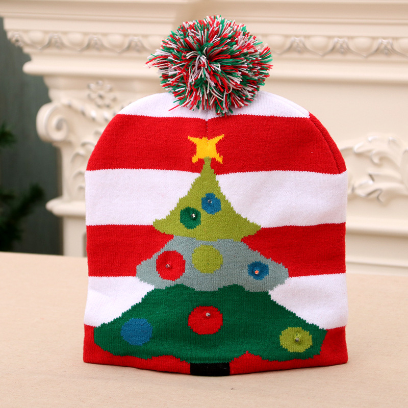 (🎅Early Christmas Sale - 50% OFF) LED Knitted Christmas Hat