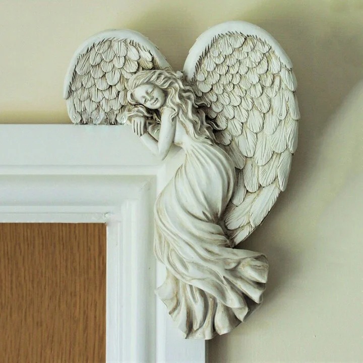 Door Frame Angel Wings Sculpture
