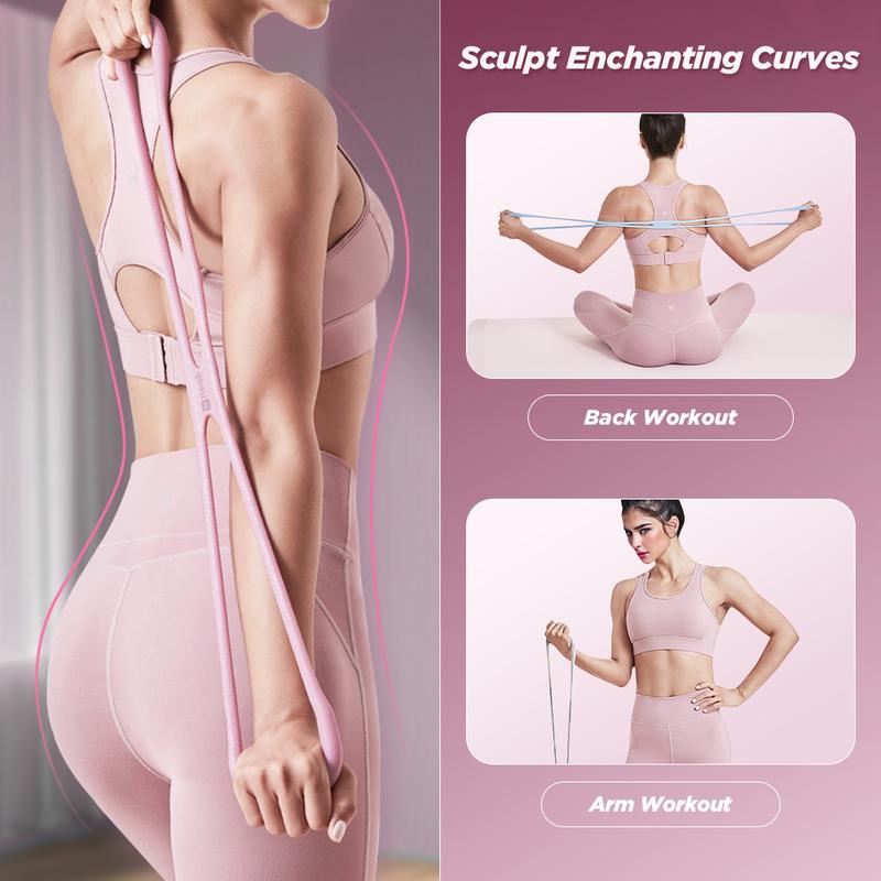 Resistance Bands, Figure 8 Exercise Bands for Women Men