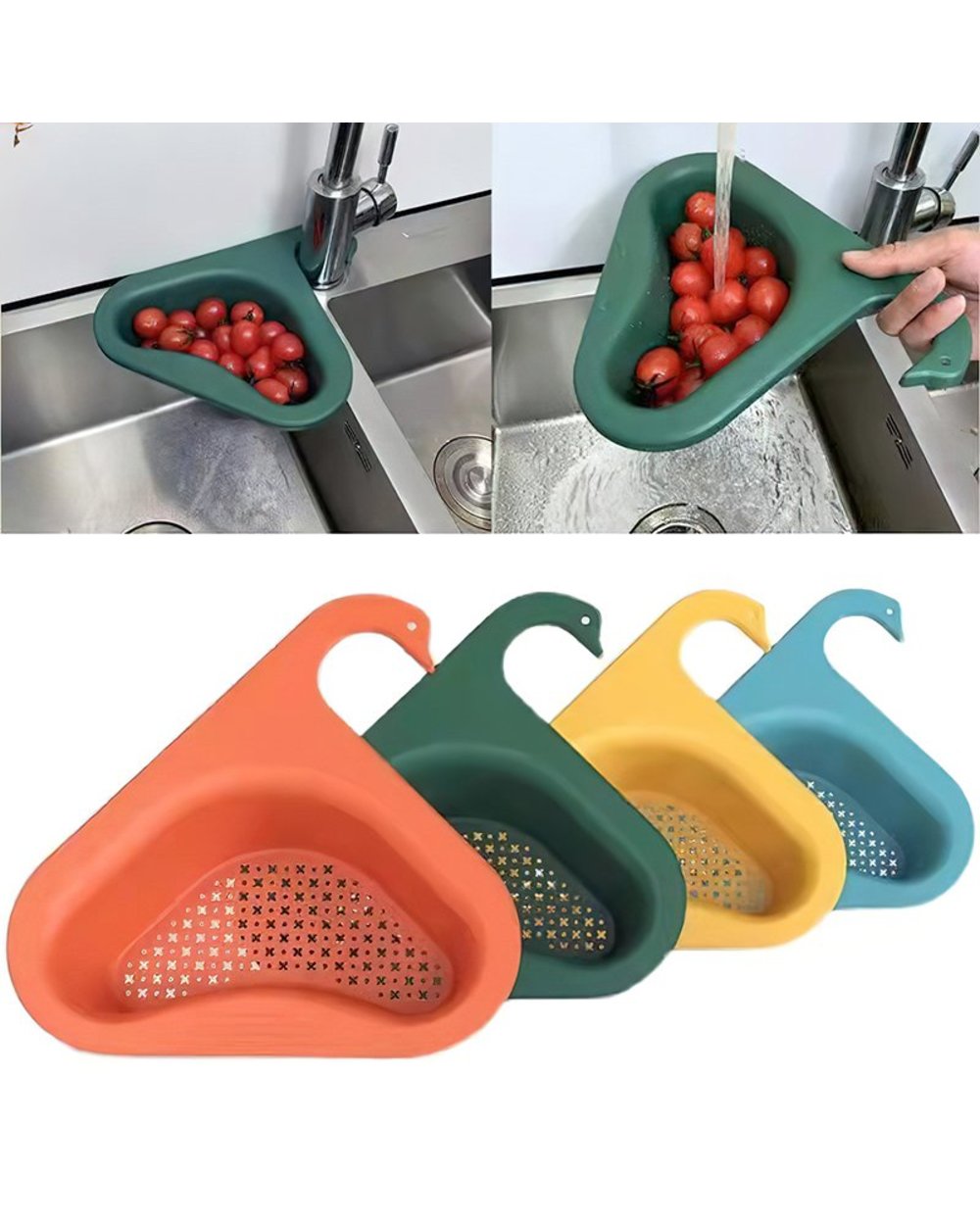 Christmas Hot Sale 48% OFF - Kitchen Sink Drain Basket Swan Drain Rack(BUY 2 GET 1 FREE)