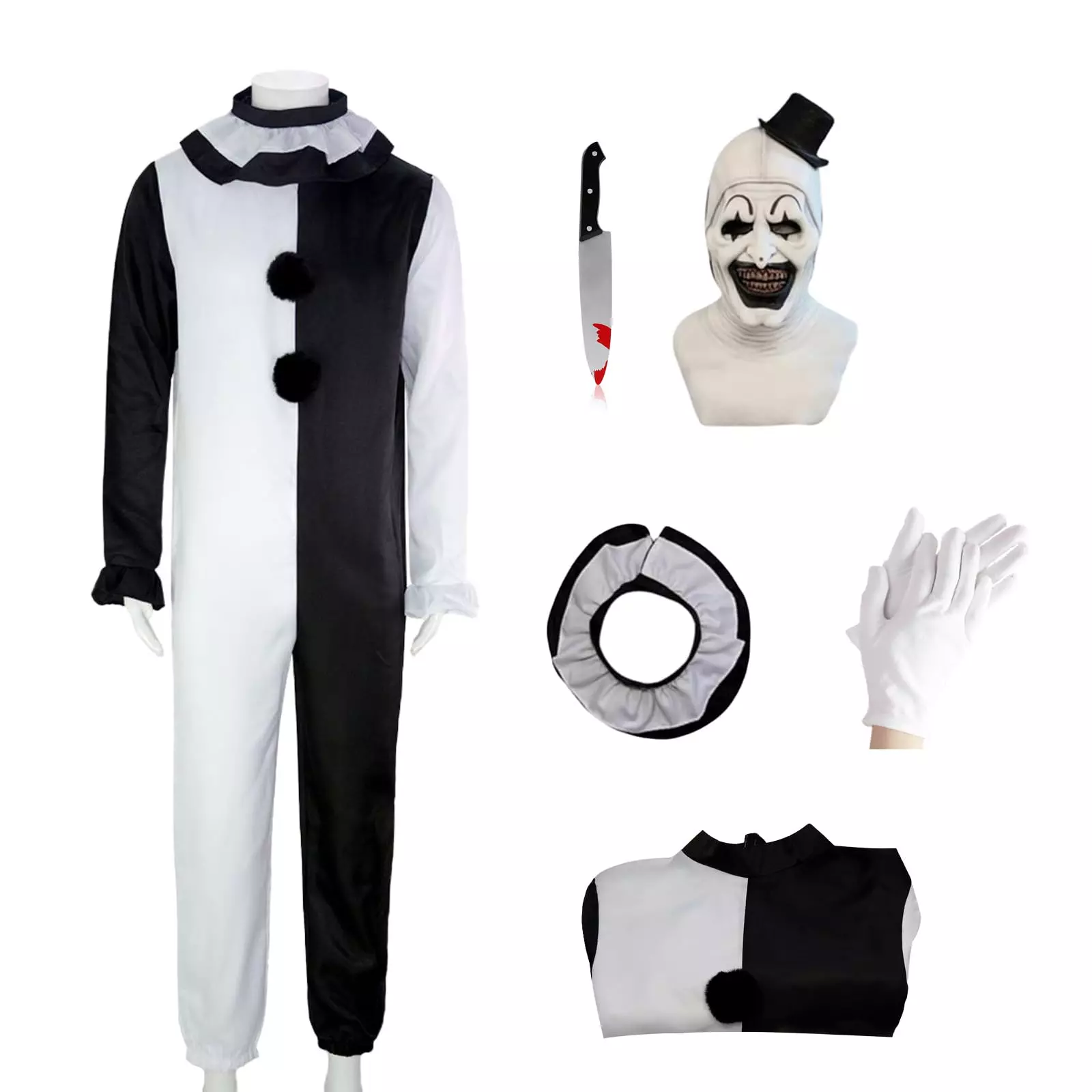 🎃Halloween Cosplay - Art Terrifier The Clown Costume💀