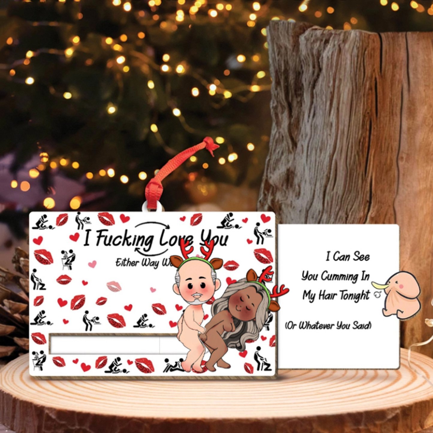 💥LAST DAY SALE 50% OFF💥Couple Personalized Wooden Slider Card