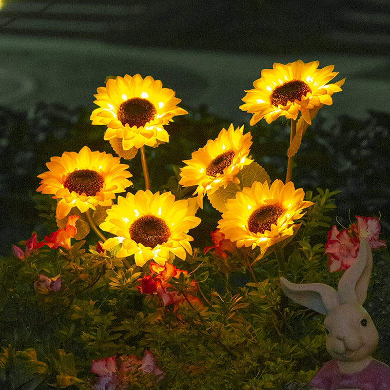 🌻Last Day 70% OFF-- Waterproof Solar Sunflower Light