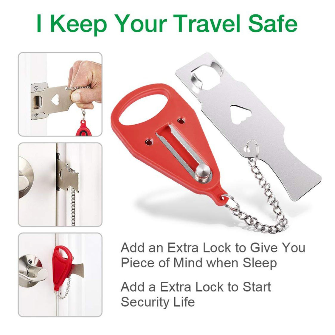 Security lock - Travel Lock, AirBNB Lock, School Lockdown Lock