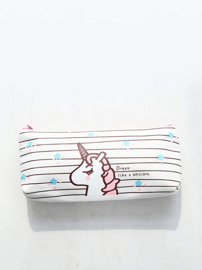 Unicorn Print Pencil Case