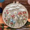 🎁Perfect Gift - 🔥Handmade Embroidery Hoop Flower Kit for Beginner