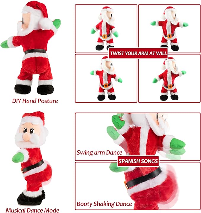 🎄TikTok Christmas Sale - 70% OFF🎄 Electric music shaking hips Santa Claus