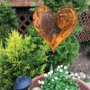 (🎁2024 New Year Hot Sale🎁)A Rusted Heart Stake in the Garden