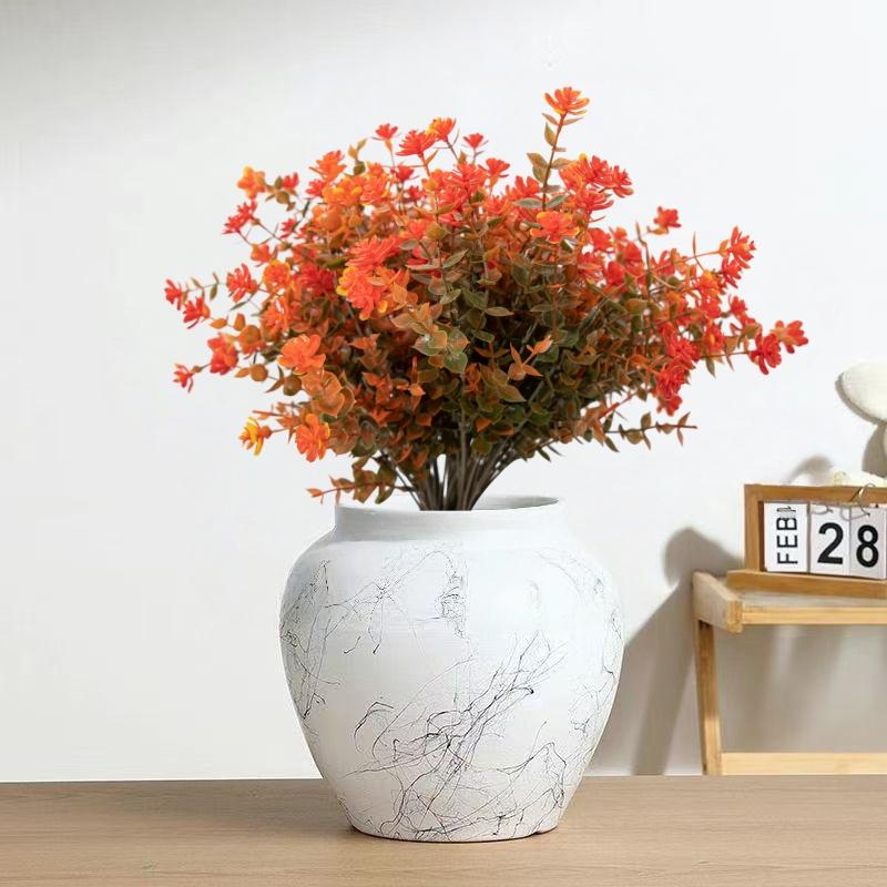 Realistic Fall Fake Flowers UV Resistant