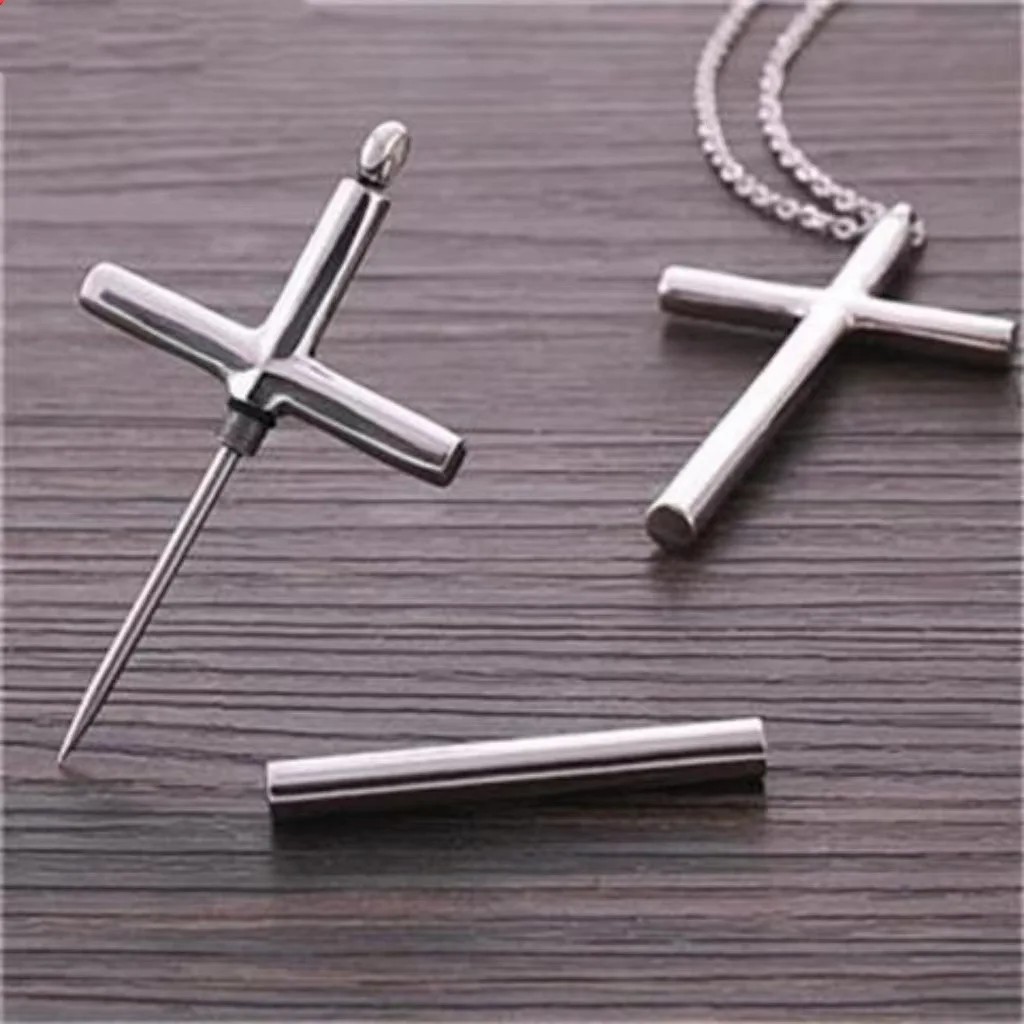 (🔥Early Christmas Sale - 49% OFF)Cross Self-Defense Necklace