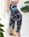 QIANXIZHAN Women's Harem Pants, High Waist Yoga Boho Trousers with Pockets