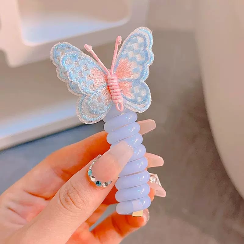 ⏰LAST DAY SALE 50% OFF🎀Butterfly Telephone Wire Hair Bands