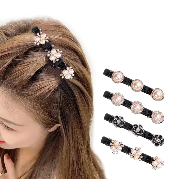 (🌲EARLY CHRISTMAS SALE - 50% OFF) 🎁Sparkling Crystal Stone Braided Hair Clips