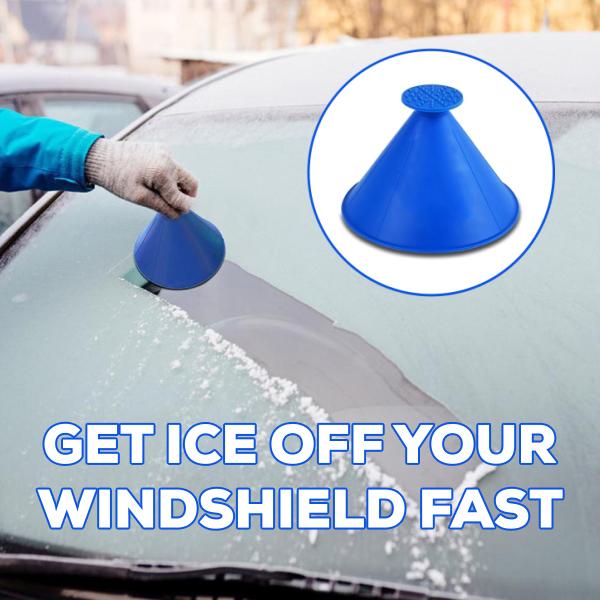 (🎅Early Xmas Sale - Buy 3 Get 2 Free) Cone-Shaped Windshield Ice Scraper