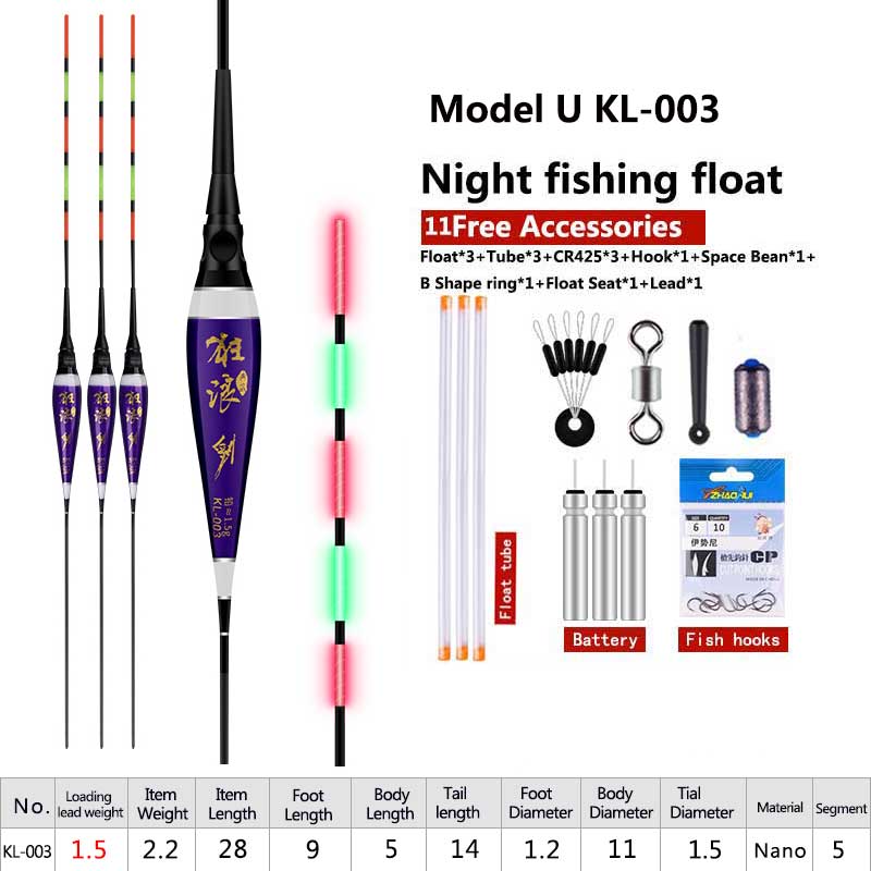 🎣 Summer Sale-30% OFF🐠Electric Luminous Night Fishing Floats