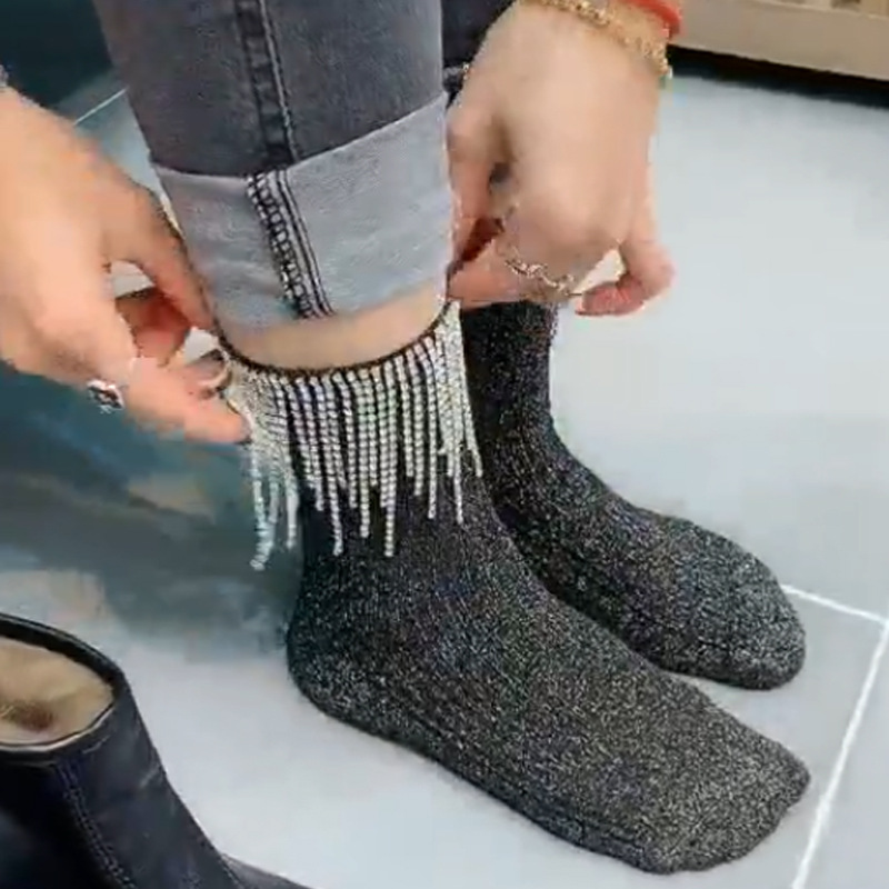 (WOMEN'S DAY SALE - 50% OFF)Womens Vintage Sock Boots With Tassels