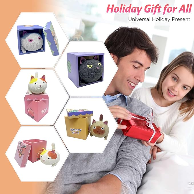 (🎄Christmas Hot Sale - 49% OFF) Funny Cute Cat-Shaped Ball