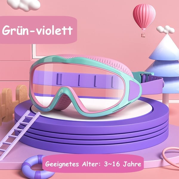 🔥Letzter Tag 49% Rabatt-HD-Schwimmbrille für Kinder mit großem Rahmen, wasserdicht und beschlagfrei🥽