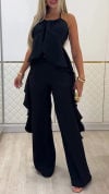 Women's Round Neck Halter Neck Irregular Casual Suit