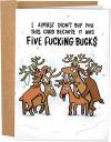 🎁🎅🏼Funny Christmas Card for Men or Women - Hilarious Holiday Card for Best Friend