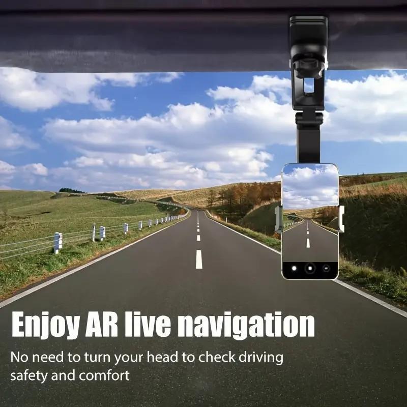 🎁Last Day Sale - 70% OFF🎉1080° Multi-function Sun Visor Universal 360 Degree Rotating Phone Holder Suitable for Any Scene Car Holder