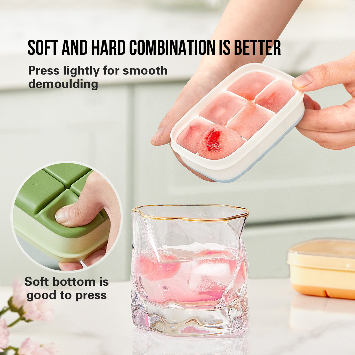 Last Day Promotion 48% OFF - MINI Press type Ice Cube Maker(BUY 2 SAVE $10)