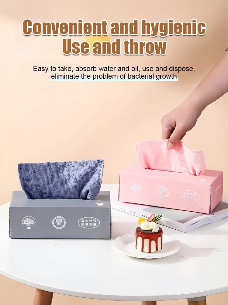 (🔥Last Day 50% OFF) Kitchen Cleaning Disposable Rags