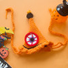 Whimsical Pumpkin & Purple Elegance Halloween Pet Hat