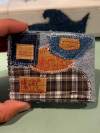Patchwork Denim Wallet – Handmade