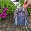 🔥Wooden garden fairy door decorations 🌹Garden creative fairy tale house home living room desktop micro landscape decorations