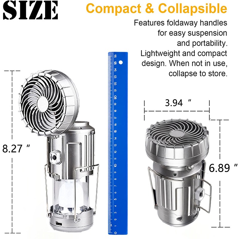 Summer Hot Sale 50% OFF - 6 in 1 Portable Outdoor LED Camping Lantern With Fan