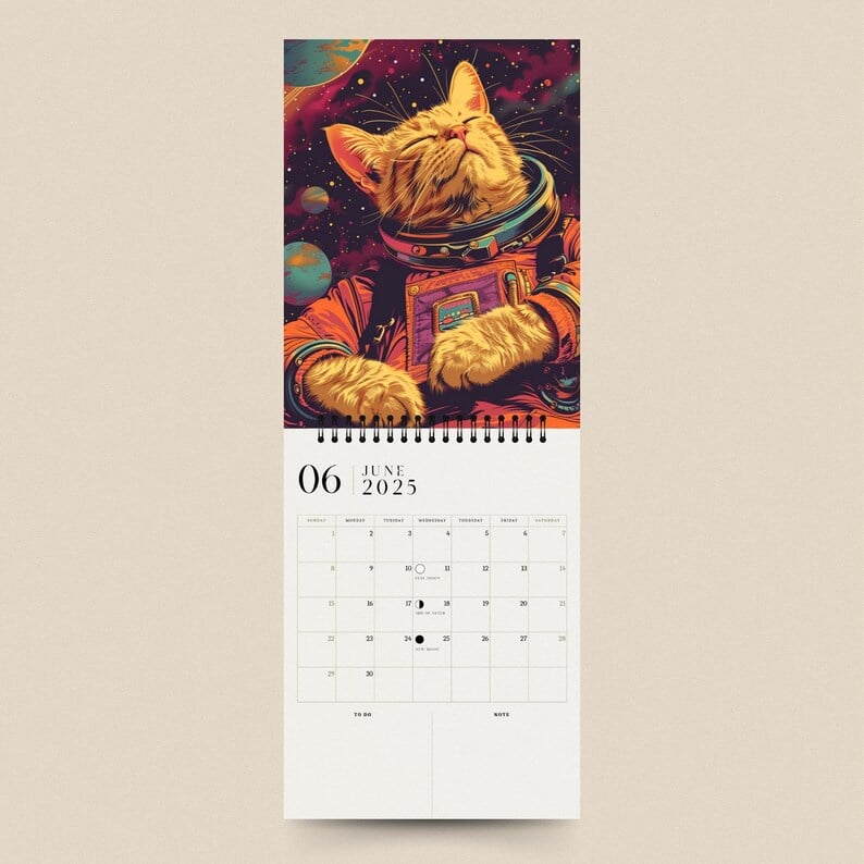 👩‍🚀Space Cats 2025 Calendar😺