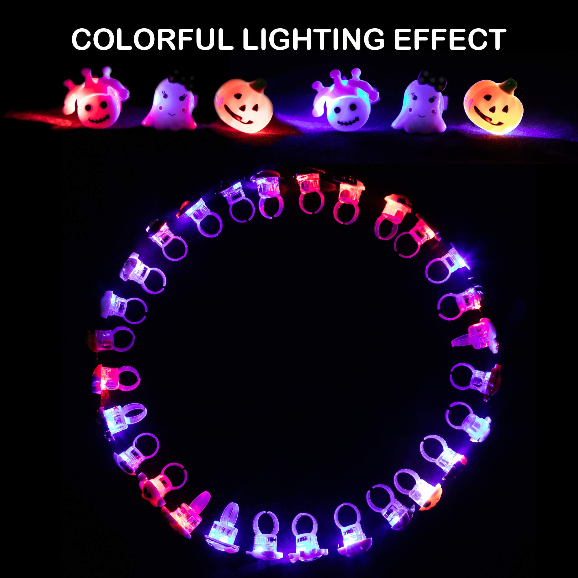 🔥Last Day Promotion 70% OFF-🔥-Spooky Halloween Led Light Up Rings