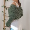 🍂TikTok Fall Sale — Last Day 70% OFF🎉Scarf With Sleeves, Knitted Cable Wrap