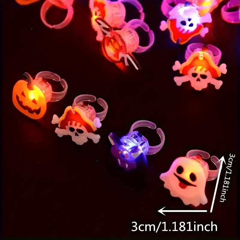 🎁TikTok Last Day Sale - 70% OFF👻LED Glow-in-the-Dark Halloween Rings