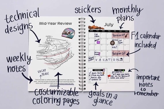 🔥Last 4 hours Sale: Save $15-🏎️2025 Formula Planner & Calendar🏁