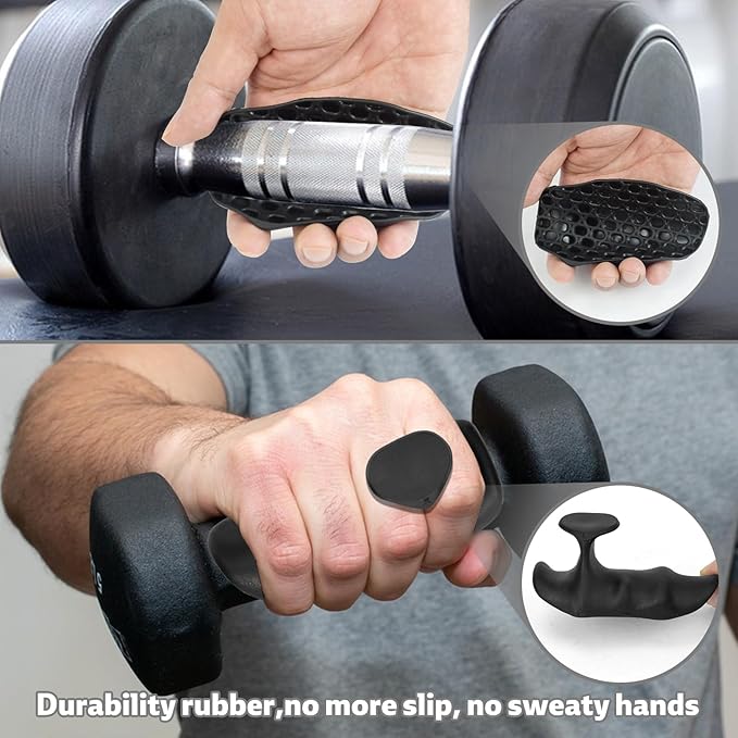 🔥Last Day Promotion 48% OFF-🎁-Rubber Gym Grips Fingerless Workout Gym Gloves