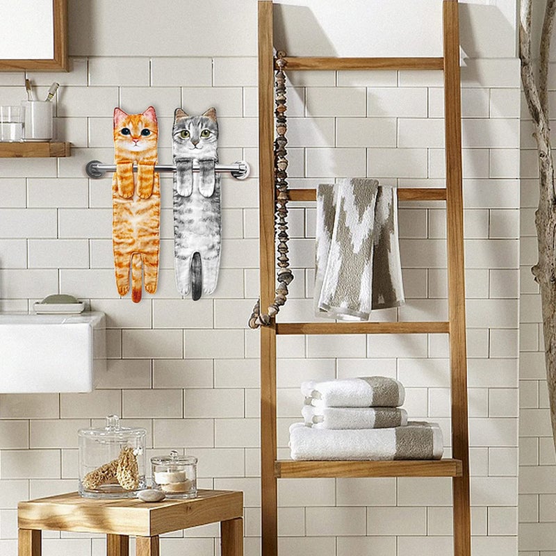 👀Buy 2 get 1 free-✨New Arrival ✨😺Cute Cat Hand Towel🐾