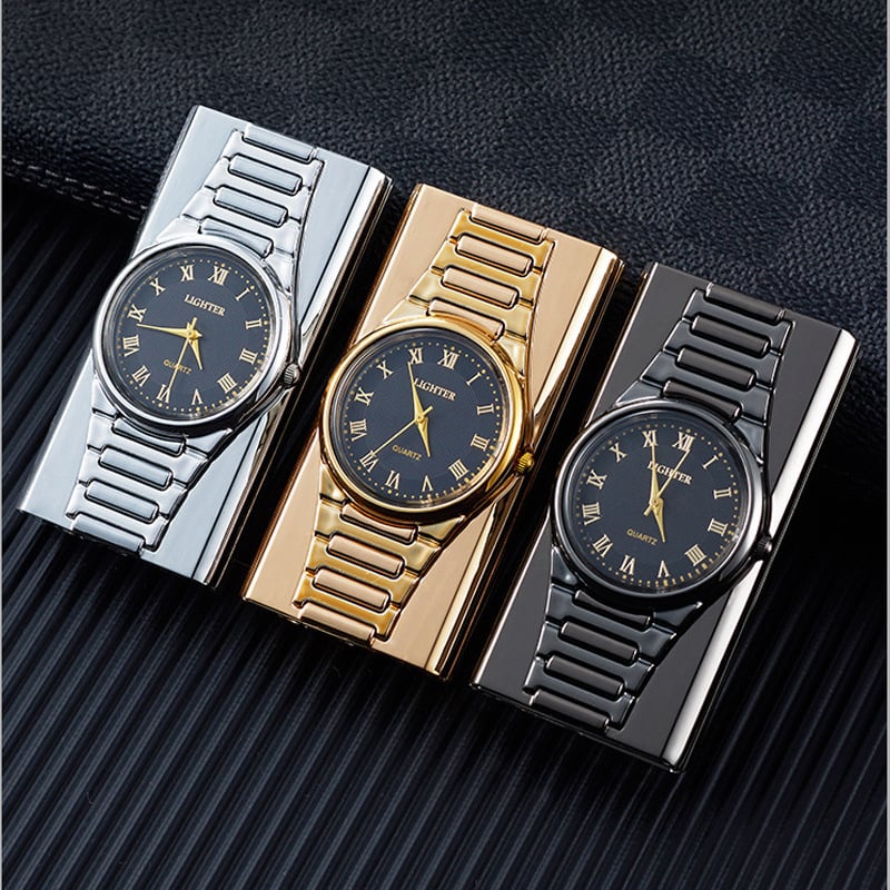 Creative Metal Quartz Lighter Watch | Men's Gift