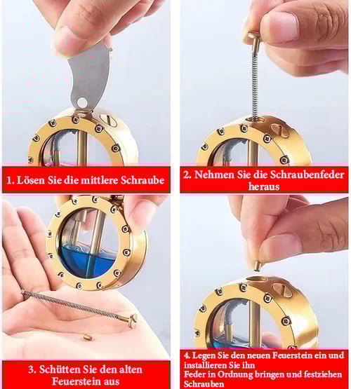 🔥Letzter Tag 49% RABATT🎁Vintage Kerosin-Feuerzeug